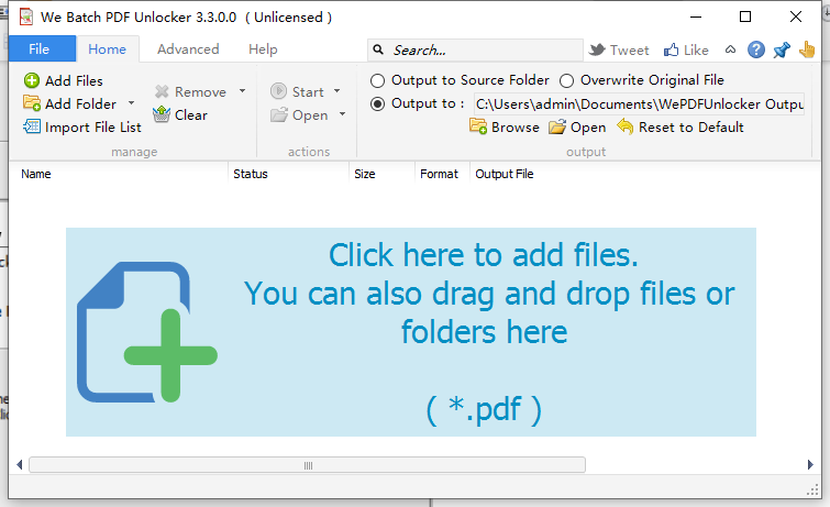 We Batch PDF Unlocker