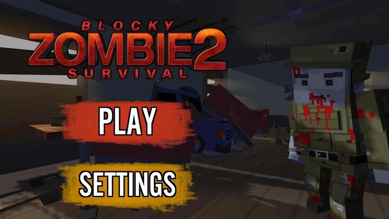 Blocky Zombie Survival 2(块状僵尸生存2无限子弹版) 1.4安卓版