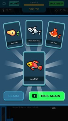 闲置水族馆汉化破解版无限金币 1.7.9安卓版