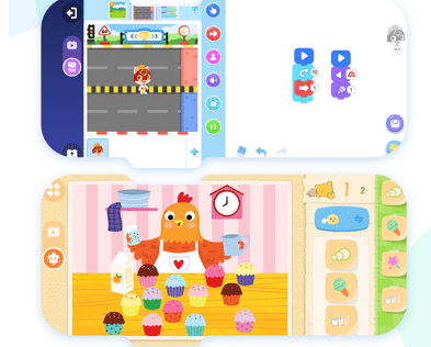 小火箭幼儿编程界面示意图