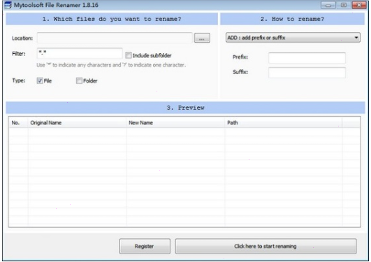 Mytoolsoft File Renamer
