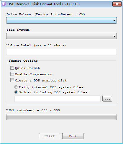 USB Removal Disk Format Tool(格式化修复U盘) v1.0.3.0免费版