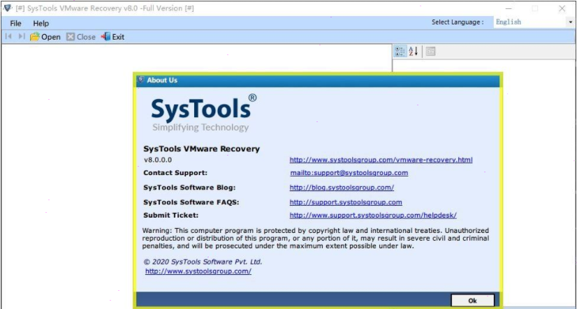 SysTools VMware Recovery