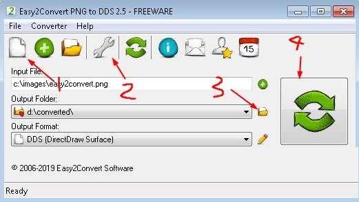 Easy2Convert PNG to DDS(PNG转DDS工具) v2.5免费版
