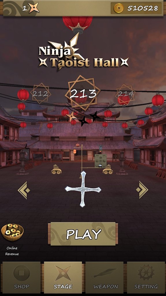 Ninja Shuriken: Darts Shooting(忍者术飞镖射击大量货币版) 2.7安卓版
