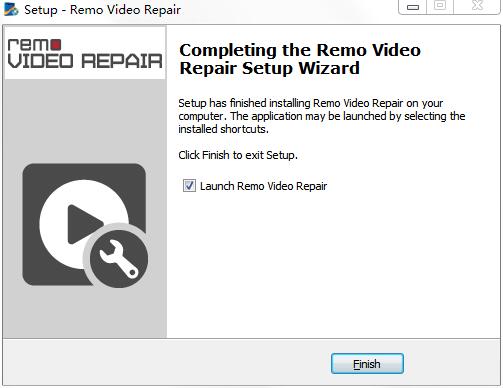 Remo Video Repair安装完成界面