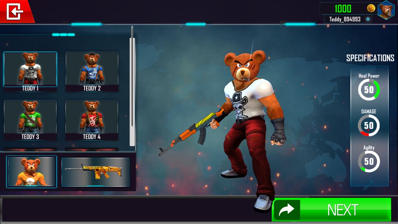 Teddy Bear Gun Strike(泰迪熊枪战敌人不攻击版) 2.0安卓版