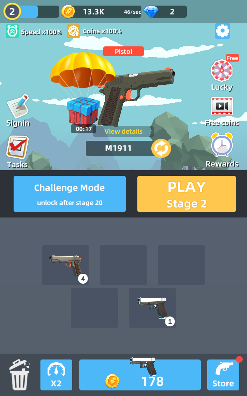 Idle Gun 3D(闲置枪3D无限金币版) 1.5安卓版