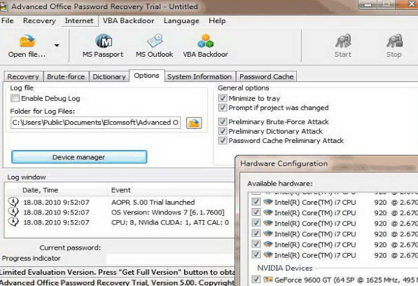 Advanced Office Password Recovery