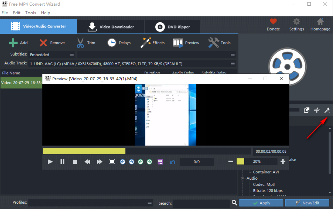 Free MP4 Convert Wizard v8.8.0免费版