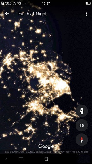 怎么查看地球夜景配图6