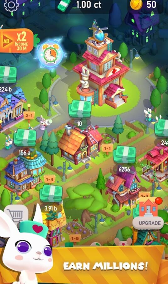 Idle Rabbits(放置兔子强制使用钞票金币版) 1.0.1安卓版