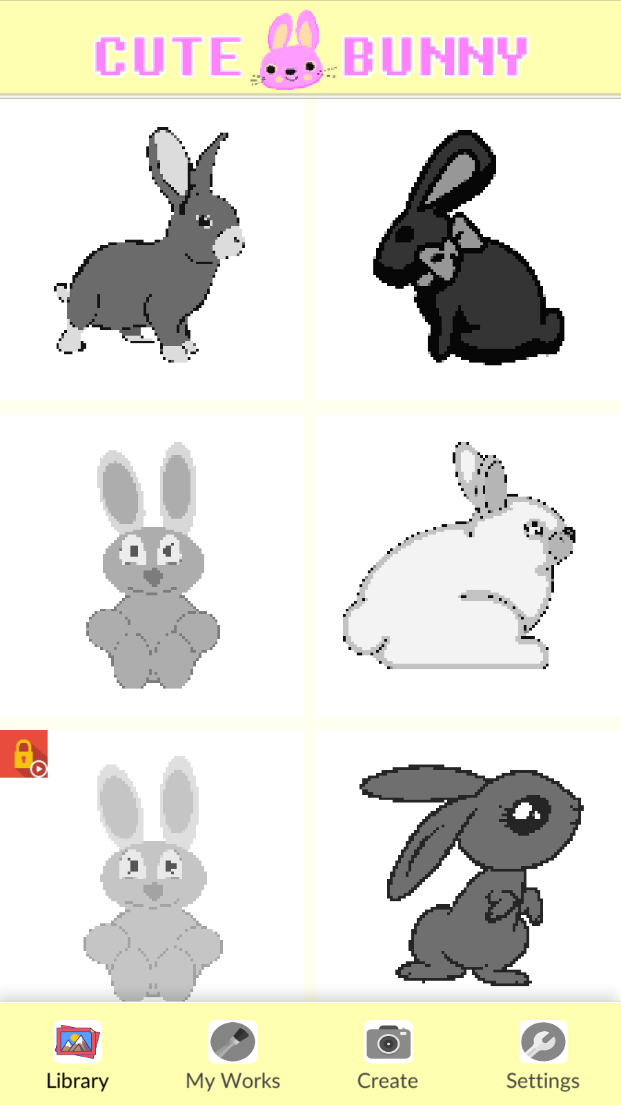 Bunny Color By Number - Pixel Art(兔子数字着色官方版) 4.0安卓版