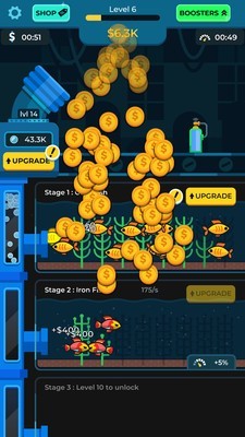 闲置水族馆无限金币版