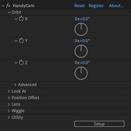 HandyCam(高效摄像机动画AE插件) v1.1免费版