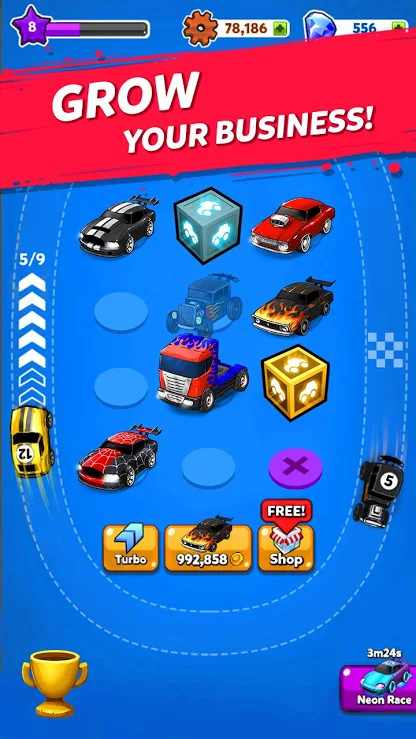 Merge Muscle Car(合成肌肉车无限金币版) 2.0.0安卓版