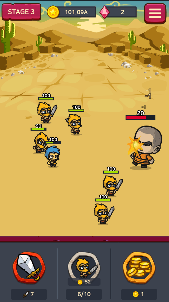 Battle Heroes(搏斗英雄无限金币版) 1.1.7.3修改版