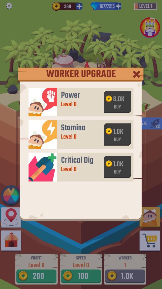 闲置挖掘机公司无限钻石版 1.0.3修改版