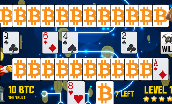 Bitcoin Solitaire Deluxe 游戏界面