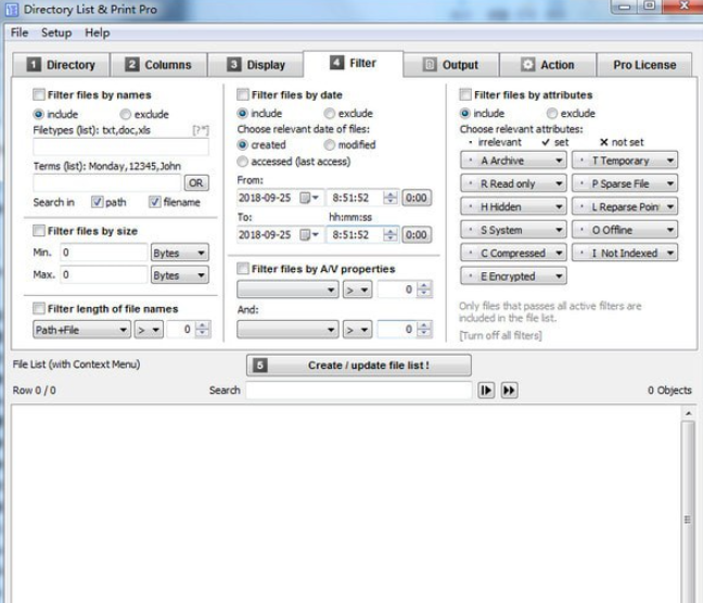 Directory List&Print Pro(目录列表打印工具) v4.10免费版