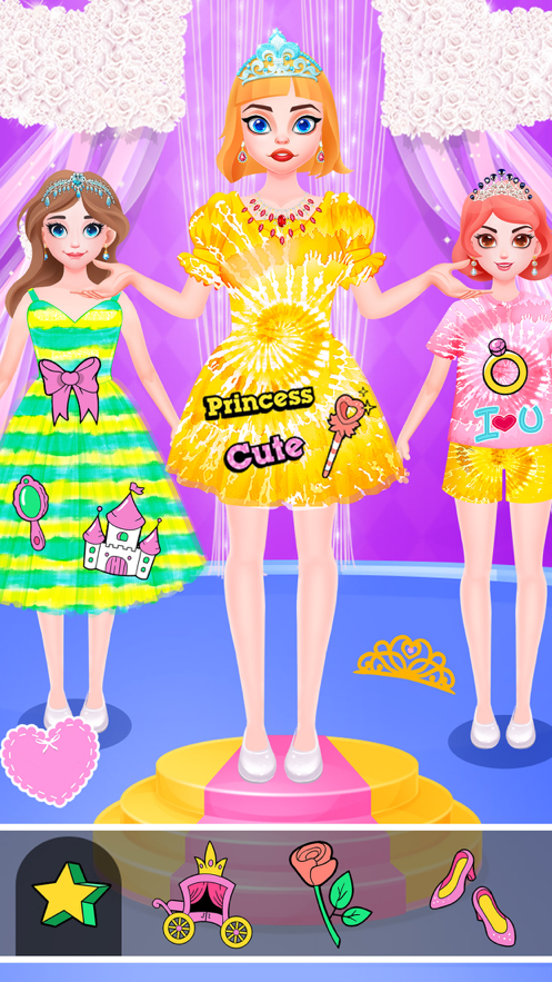 Princess Tie Dye Fashion Run ios版