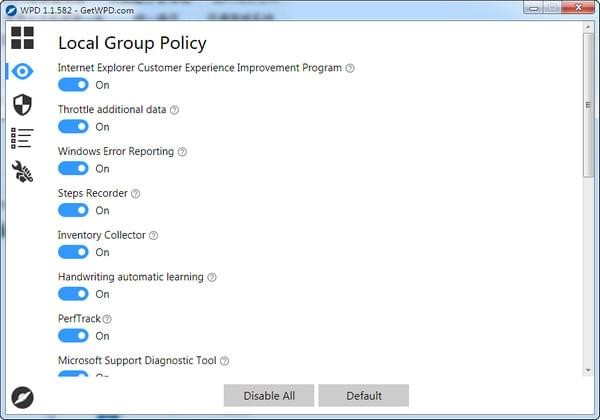 Win10隐私设置工具(WPD) v1.3.1577免费版
