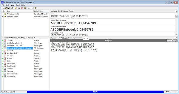 FontSuit(系统字体预览软件) v2.8.3免费版