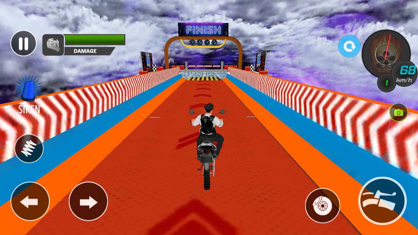 Police Bike Mega Ramp Stunts(警车超级斜坡特技全解锁版) 2.1安卓版