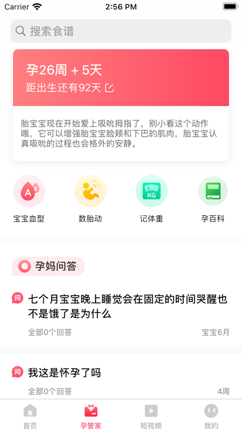 孕妇孕期食谱 ios版