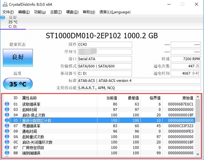 硬盘信息检测工具(CrystalDiskInfo) v8.8.6免费版