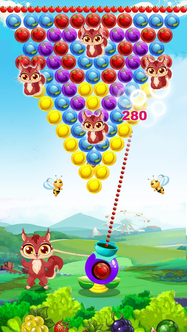 水果泡泡龙射击app