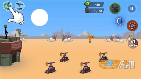 斯蒂克曼世界大战无敌版作弊菜单版(Stickman World War)v1.23最新版