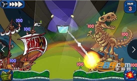 百战天虫2中文版汉化安卓手机版(Worms 2: Armageddon)v1.4.1安卓版