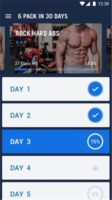 30天内练出六块腹肌（运动）app