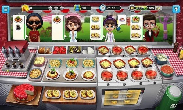 餐车厨师烹饪