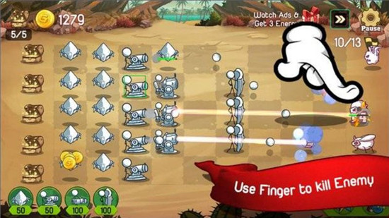 火柴人防御：卡通战争无敌版v1.0.0安卓版