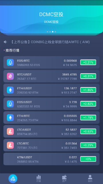 CoinBig交易所app(新西兰交易所)v0.1.2官方版