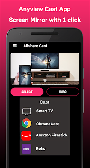 AllshareCast三星电视投屏